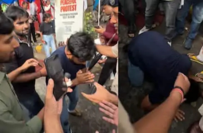 “சார்.. சார்.. காலில் வேணா விழுறேன், தார்பாய் போட விடுங்க!”.. காக்ரோச் ஜனதா கட்சித் தலைவரின் கண்ணீர் போராட்டம்.. பதறவைக்கும் சம்பவம்..!!!!