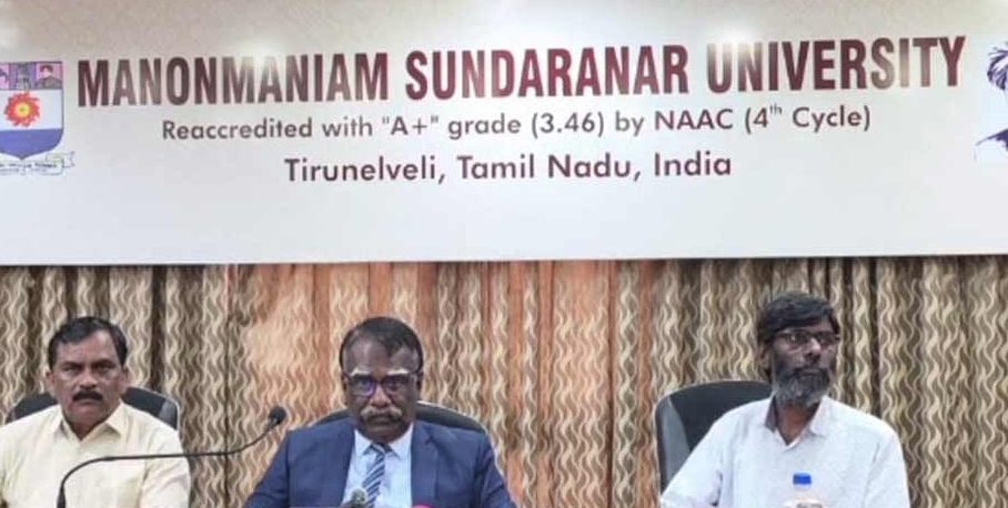 “ஆளுநர் மாளிகை உத்தரவு!”… வந்தே மாதரத்துக்குப் பின்னர்தான் தமிழ்த்தாய் வாழ்த்து… நெல்லை பல்கலைக்கழகத்தில் அரங்கேறிய திடீர் திருப்பம்… துணைவேந்தரின் அறிவிப்பால் வெடிக்கும் சர்ச்சை..!!!!