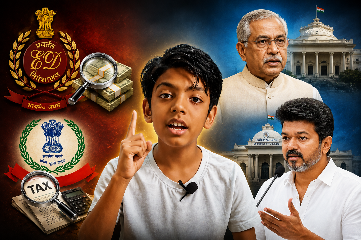 “சிஎம்-ஆ? கவர்னரா? யாருக்கு பவர் அதிகம்?” ஈடி, ஐடி ரைடு முதல் லோக்சபா வரை…. அக்குவேறு ஆணிவேறாக விளக்கிய சிறுவன்…. வைரலாகும் வீடியோ….!!