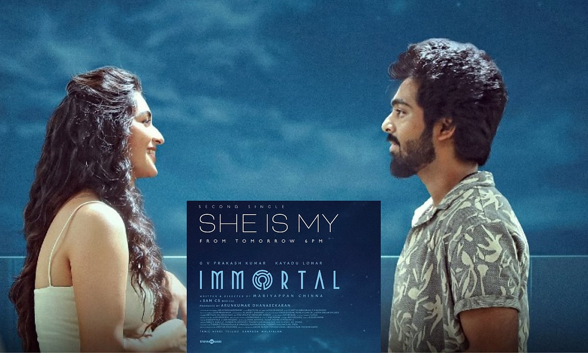 ​”SHE IS MY பாடலின் மாஸ் அப்டேட்” ஜி.வி.பிரகாஷ் – கயாடு லோகர் கூட்டணியில் ‘Immortal’…. இன்று மாலை 6 மணிக்கு ரிலீஸ்….!!