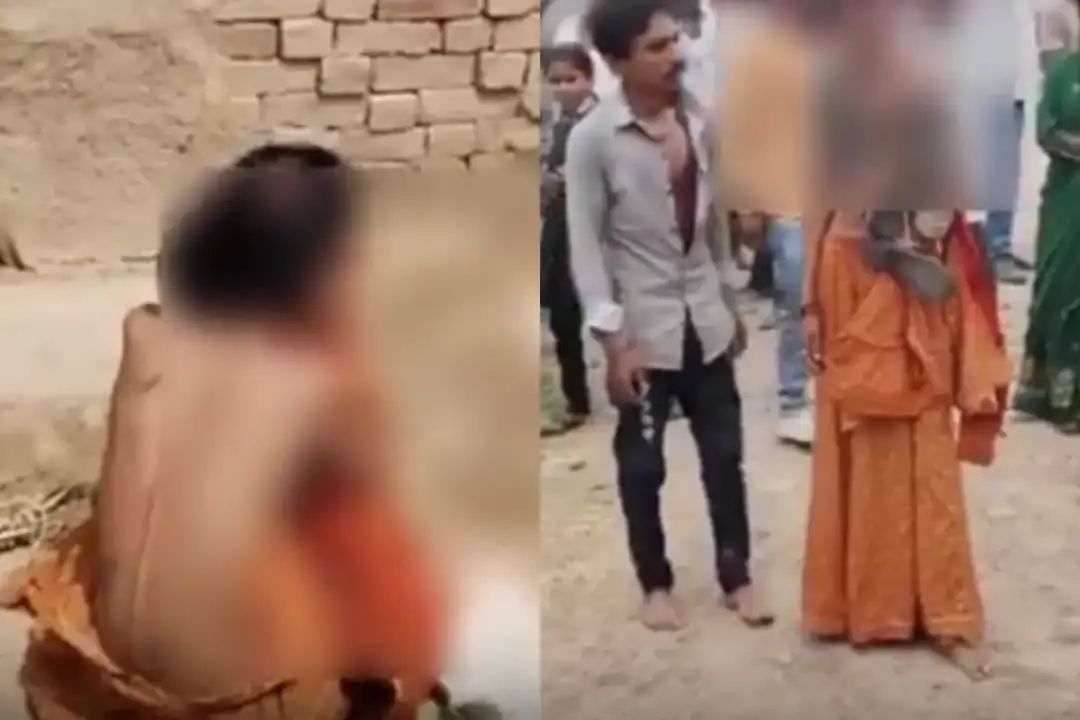 “ஐயோ… என் பொண்டாட்டியை விட்ருங்க சாமி…. கைகூப்பி கதறிய கணவன்….!” ஊரே வேடிக்கை பார்க்க அரங்கேறிய உச்சக்கட்ட அநீதி… வீடியோ வைரலானதால் போலீஸ் அதிரடி ஆக்ஷன்….!!!