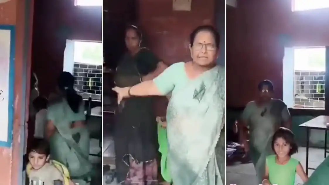 “வகுப்பறையில் வெள்ளரிக்காய் பார்ட்டி!” மாணவர்களைத் தள்ளிவிட்டு ஆவேசம் காட்டிய ஆசிரியை.. பள்ளியில் நடந்த பகீர் சம்பவம்.. வைரலாகும் வீடியோ..!!”