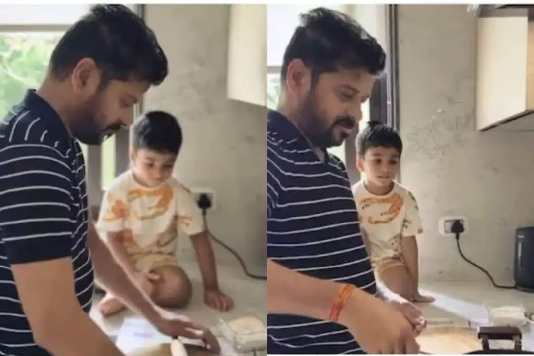 “தாத்தா பூரி சுட்டா தான் சாப்பிடுவேன்!” பிடிவாதம் பிடித்த பேரன்.. சமையலறையில் இறங்கிய தெலுங்கானா முதல்வர்.. இணையத்தில் வைரலாகும் வீடியோ..!!”