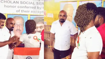“பார்ப்பதற்கே நெஞ்சு படபடக்குது….!” உடம்பெல்லாம் தேனீக்கள் மொய்க்க இளைஞர் செஞ்ச காரியத்தைப் பாருங்க…. ஒரு சொட்டு பயம் கூட இல்லையாப்பா உனக்கு….? மரண மாஸ் உலக சாதனை….!!!