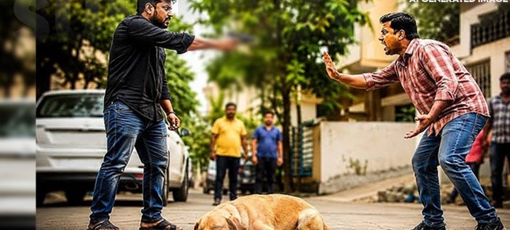 “நாய் குரைச்சதுக்கு இப்படி வெறிபுடிச்ச மாதிரியா நடந்துப்பாங்க!”… வளர்ப்பு நாயும், தட்டி கேட்ட ஓனர் மீதும் நடத்தப்பட்ட கொடூர தாக்குதல்.. பதறிப்போன உள்ளூர் வாசிகள்..!!