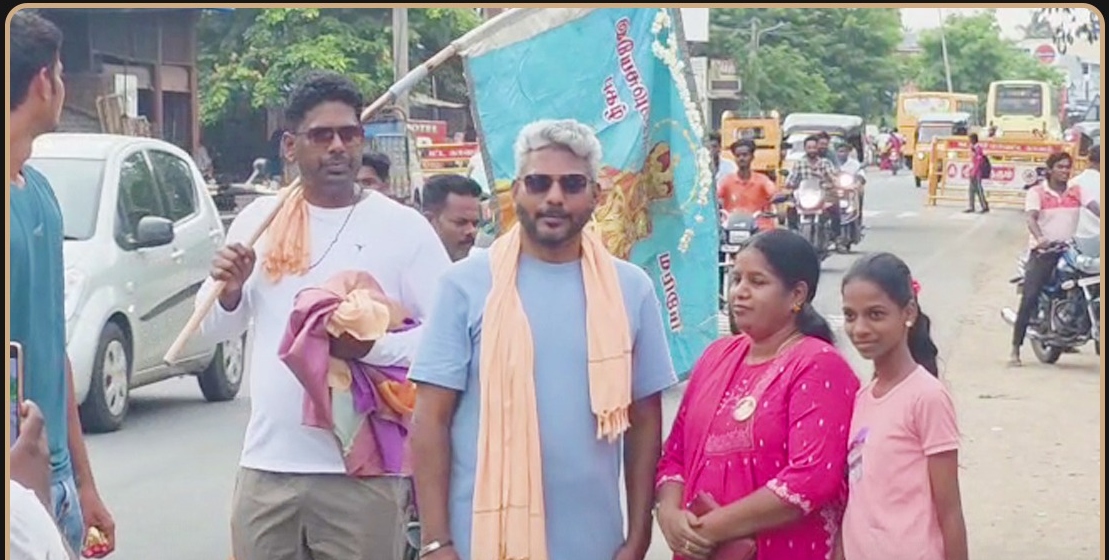 “28 ஆண்டுகால நேர்த்திக்கடன் இது!”… புதுச்சேரியில் இருந்து வேளாங்கண்ணிக்கு பக்தி நடைப் பயணம்.. மிரள வைத்த தமிழக அமைச்சர்..!!!!