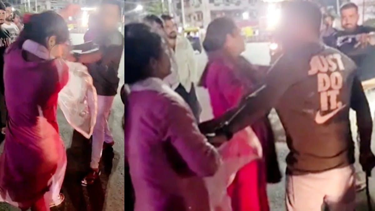 நைட் டியூட்டிக்கு போன கணவர்..! “கள்ளக்காதலனுடன் ஜாலியா ராத்திரி நேரத்தில் ஊர் சுற்றப்போன மனைவி”… ஒரே கடையில் எதிர்பாரா விசிட்… நடு ரோட்டில் புரட்டி எடுத்த புருஷன்.. இந்த பொழப்பு தேவையா..? அதிர்ச்சி வீடியோ.!