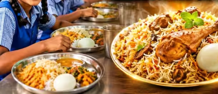 “அரசுப் பள்ளி மாணவர்களுக்கு சிக்கன் பிரியாணி அவசியமா?”.. தமிழக சத்துணவுத் திட்டத்தில் புதிய திருப்பம்… கல்வியாளர் பிரின்ஸ் கஜேந்திரபாபுவின் அதிரடிப் பேட்டி..!!!