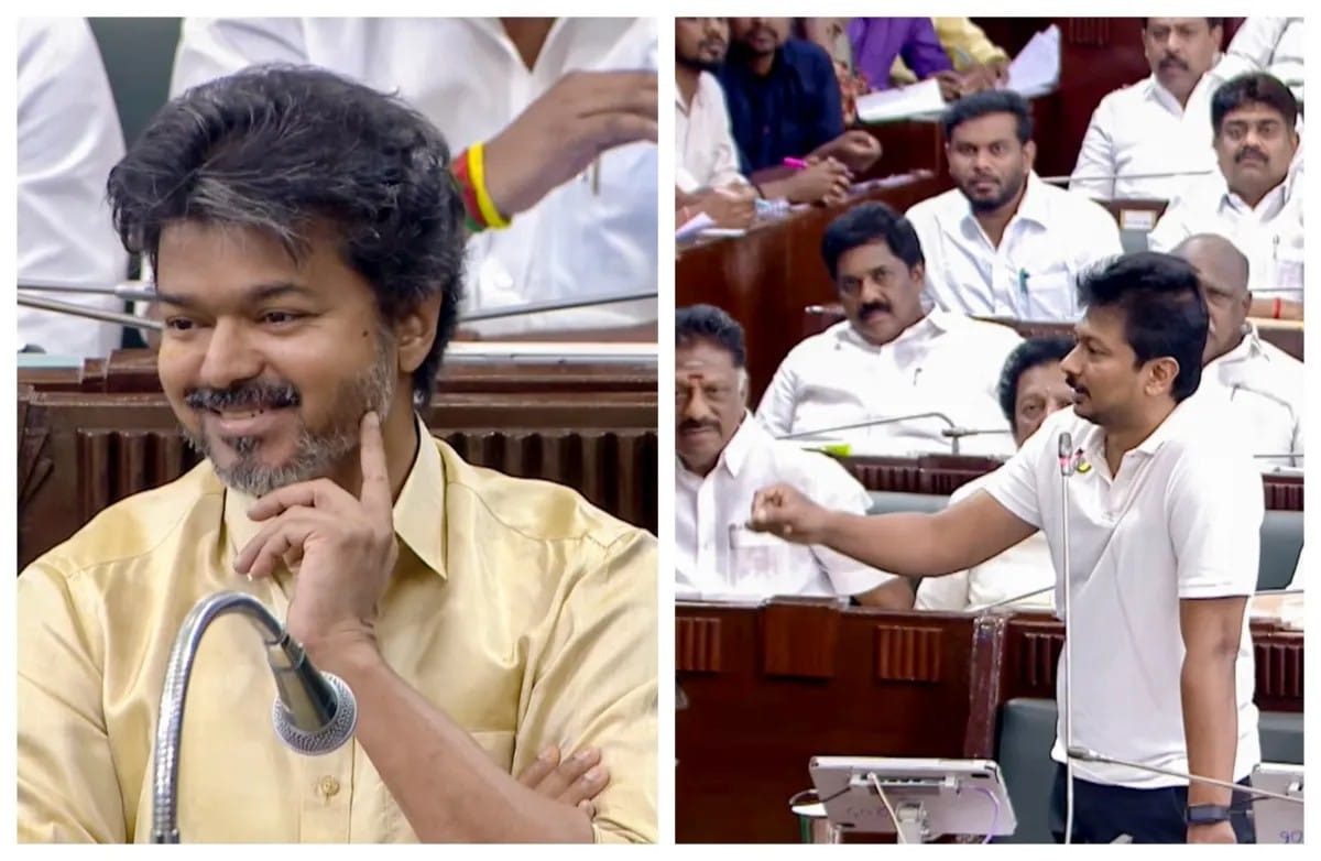 “இது ஒன்னும் சினிமா இல்ல”… உங்க திரைப்படம் போல பஞ்ச் டயலாக் பேசுவதை நிறுத்துங்க… முதல்வர் விஜய்யை சாடிய உதயநிதி… அனல் பறந்த விவாதம்..!
