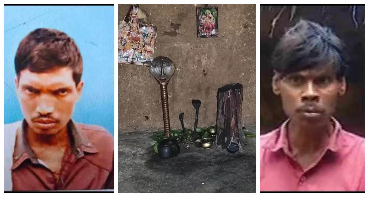 என் பொண்டாட்டி என் கூட சேர்ந்து வாழணும்…! சாமியாரிடம் ஐடியா.. “நரபலி கொடுத்து மனித தலையை பூஜை அறையில் புதைத்த கொடூர கணவன்”… குலை நடுங்க வைக்கும் கொடூரம்..!