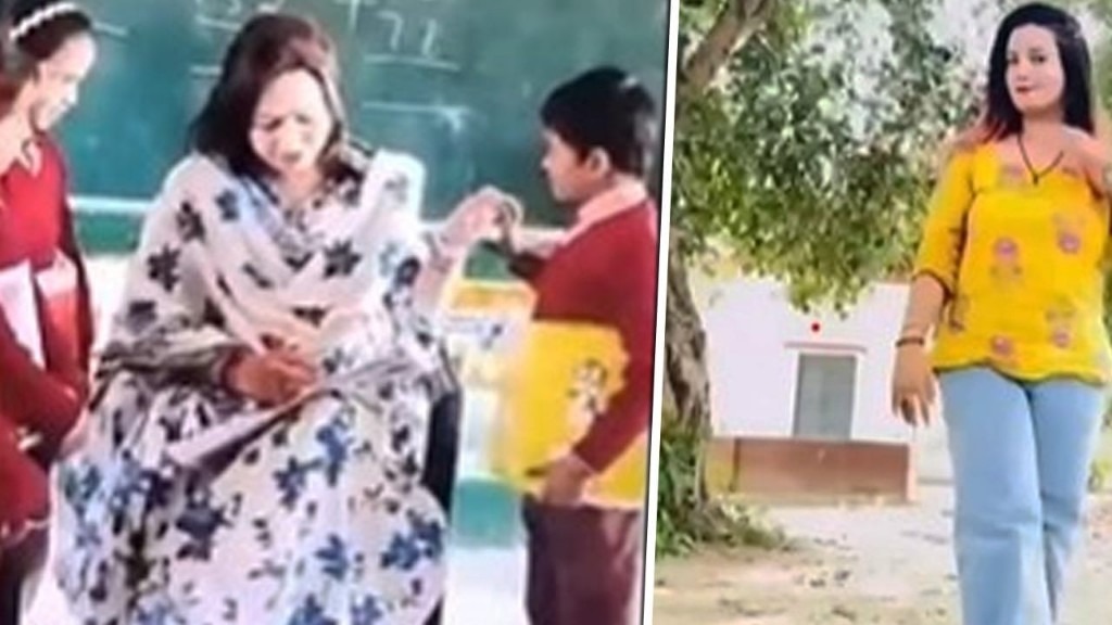 இப்ப டீச்சர்களும் இதுக்கு அடிமை ஆயிட்டாங்களா..? “ஸ்கூல் குழந்தைகளோடு வகுப்பறையில் வைத்து குத்தாட்டம் போட்ட ஆசிரியர்கள்”… முத்தி போன ரீல் மோகம்… ஒரு லைக்குக்காக இப்படி இறங்கிட்டீங்களே..!!