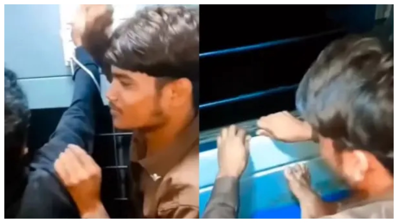 “இப்படி பொதுச் சொத்தை பாழாக்குனா அப்புறம் நாடு எப்படி உருப்படும்?” – ரயிலின் கண்ணாடியை ஜாலியாக உடைத்த நபர்.. வைரலாகும் வீடியோவால் வெடித்த மக்கள் ஆக்ரோஷம்..!!!