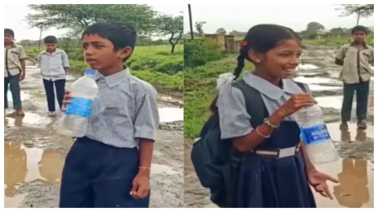 “இனிமேலாச்சும் இந்த ரோட்டை போடுவீங்களா?” – எங்க கஷ்டம் யாருக்குமே புரியலையா?.. அரசுக்கு நிருபர் ஸ்டைலில் கோரிக்கை வைத்த குட்டிஸ்..!!!