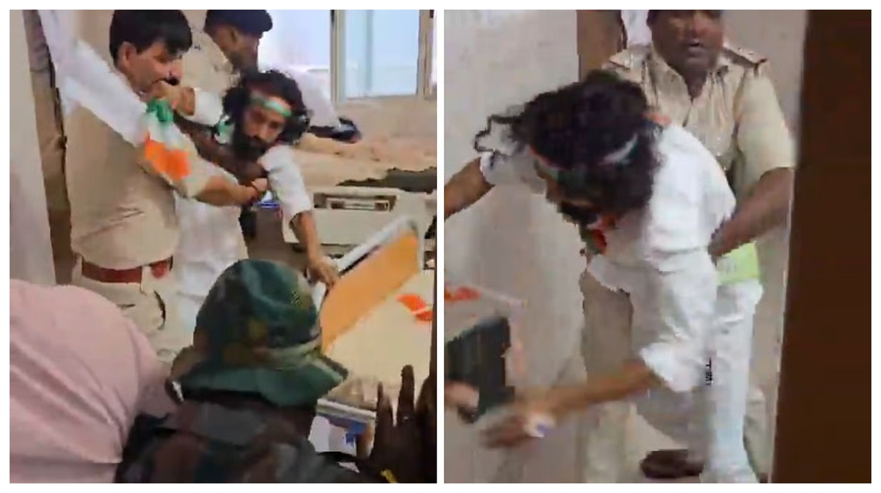 “பசியோட போராடுற மாணவர் தலைவனுக்குத் தேசியக் கொடி பிடிக்குறதுக்கு கூட உரிமையில்லையா?”.. கொந்தளிக்கும் மாணவர்கள்!..  அரங்கேறிய அதிரடித் தடுப்பு சம்பவம்..!!!