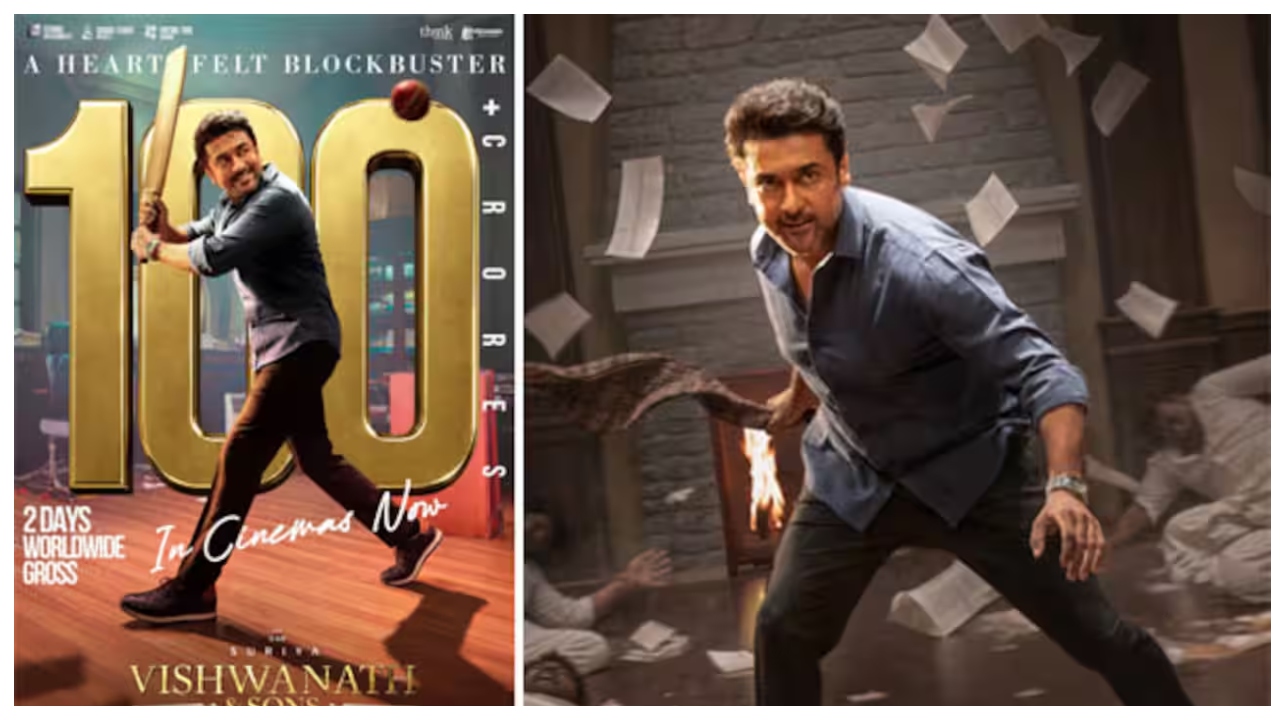 “ரெண்டே நாள்ல இம்புட்டு பெரிய சாதனையாப்பா… சூர்யா அண்ணன் திரும்பவும் தன் கெத்தை நிரூபிச்சுட்டாருடா!” – இணையத்தில் தீயாய் பரவும் 100 கோடி போஸ்டர்..!!!