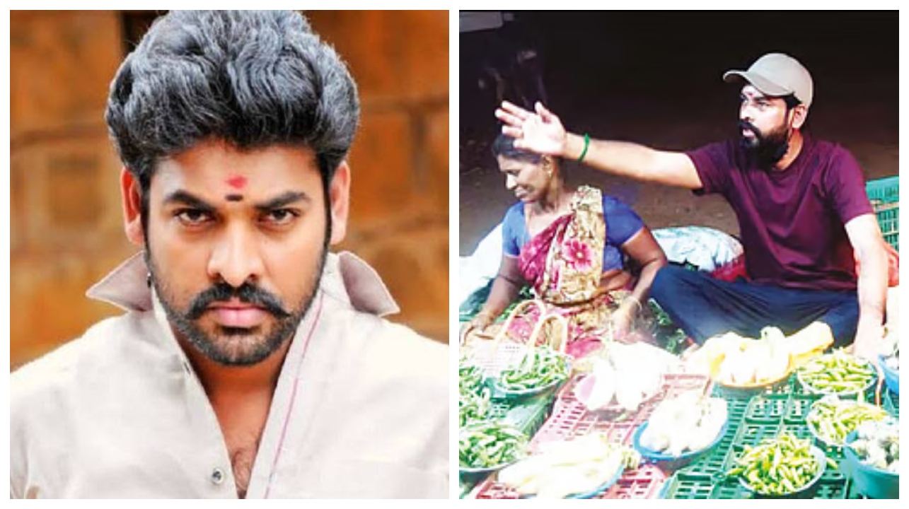 “அடடே.. நம்ம களவாணி விமலா இது..?” கையில் தராசுடன் காய்கறி சந்தையில் நின்ற பிரபலம்.. ஆச்சரியத்தில் மூழ்கிய சொந்த ஊர் மக்கள்..!!!