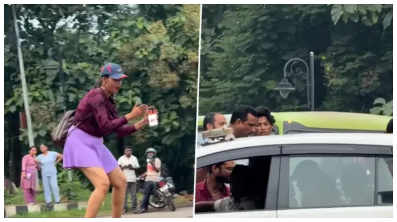 “ரீல்ஸ் பண்ண நடுரோடுதான் கிடைச்சுதா உனக்கு?” பரபரப்பான சாலையில் இளம்பெண்ணின் கூத்து… ஸ்தம்பித்த போக்குவரத்து, சீறிப்பாய்ந்த போலீஸ்..!!!