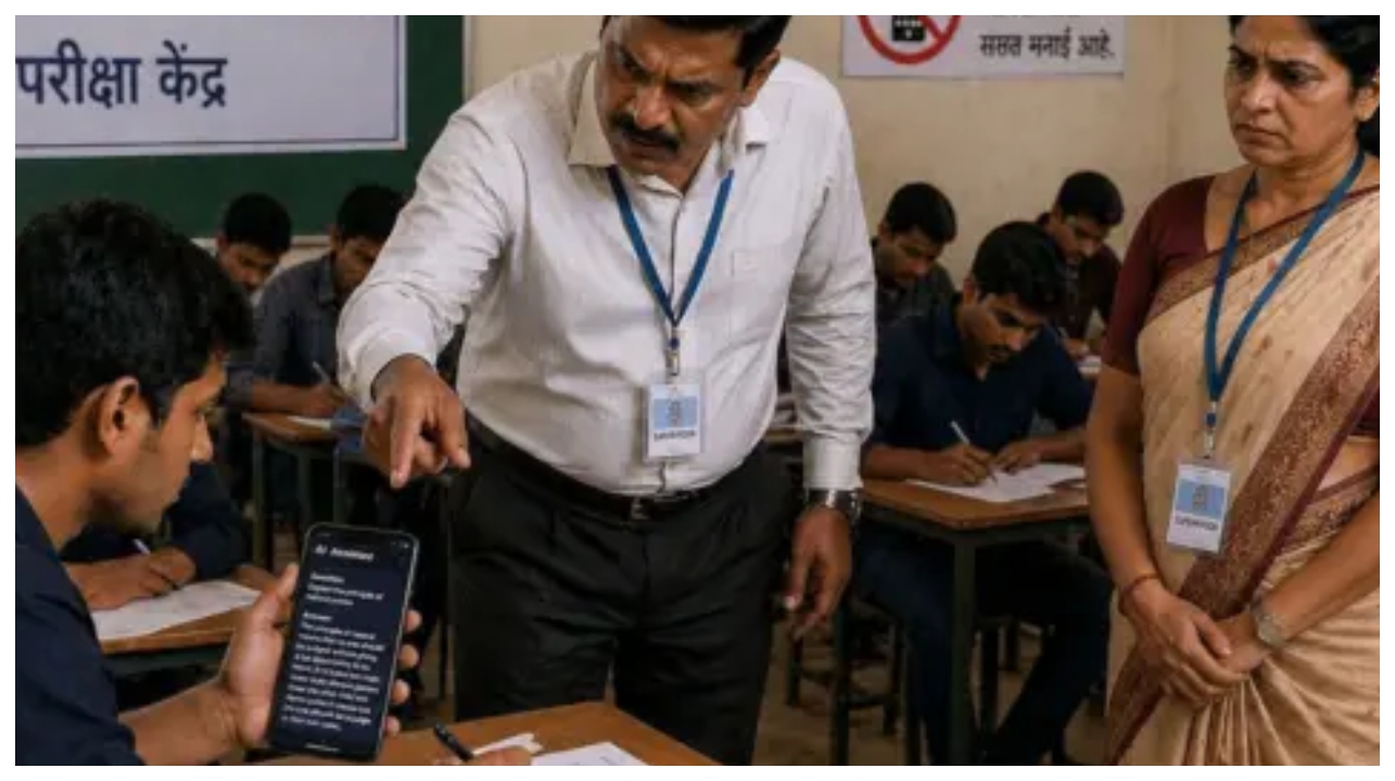 “சினிமாவுல வர்ற மாதிரி ஐடியா பண்ணி வந்தா மாட்டாம போயிடுவீங்களாடா!” தேர்வு அறையில் அதிகாரிகளை திகைக்க வைத்த புதுமையான தந்திரம்..!!!