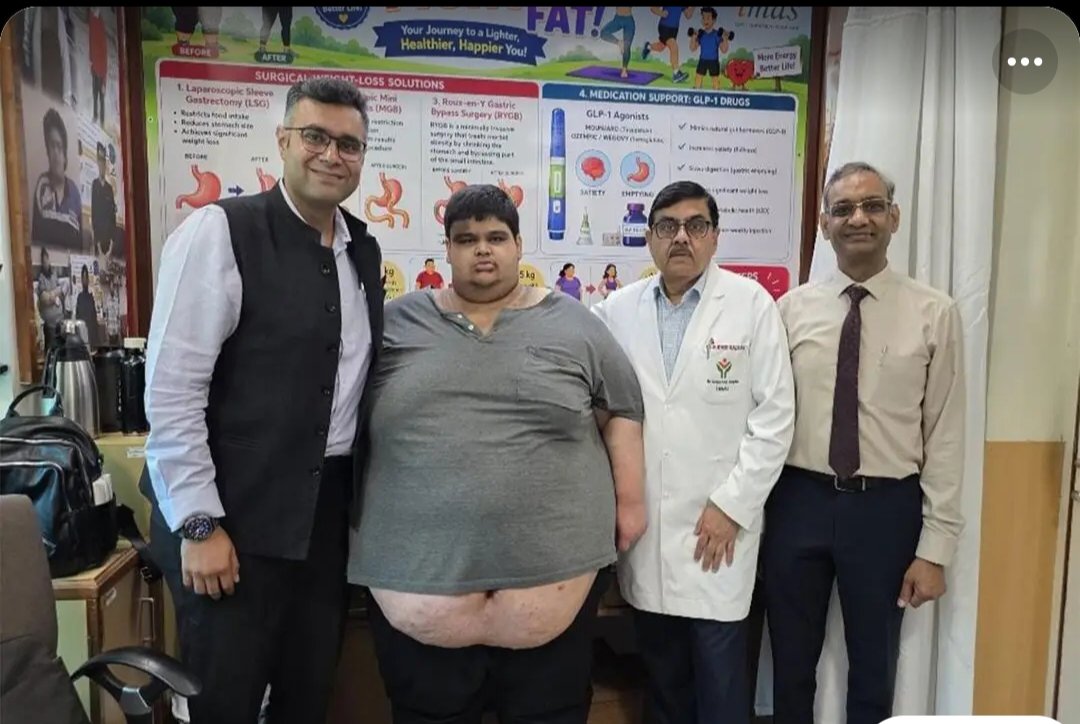 “காரில் கூட உட்கார முடியல.. BMI லெவல் 100-ஐ தாண்டி அதிர்ச்சி… 275 கிலோ எடைக் குழப்பத்தில் சிக்கிய 16 வயது சிறுவனுக்கு நடந்த ஆச்சரிய அறுவை சிகிச்சை…!!”