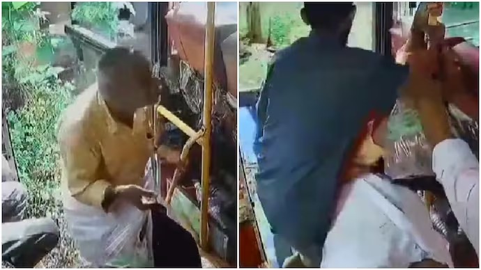 “பஸ்ல ஏறும்போது இப்படி ஒரு அசம்பாவிதமா?” கிளீனரின் துரித நடவடிக்கையால் தப்பிய முதியவர்…. குவியும் பாராட்டுகள்….!!