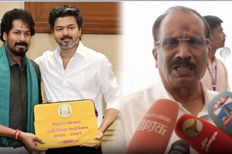 “மத்திய அரசோட தயவால்தான் ஓடுது” ஒன்னுமே இல்லாத பட்ஜெட்…. தவெக அரசுக்கு பாஜக எம்.எல்.ஏ போஜராஜன் வைத்த செம ஆப்பு….!!
