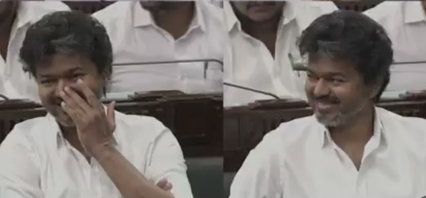 “என்னது சாமி அமைச்சரா?” திமுக எம்.எல்.ஏவை பார்த்து விழுந்து விழுந்து சிரித்த முதல்வர் விஜய்…. சட்டப்பேரவையில் ரகளை….!!