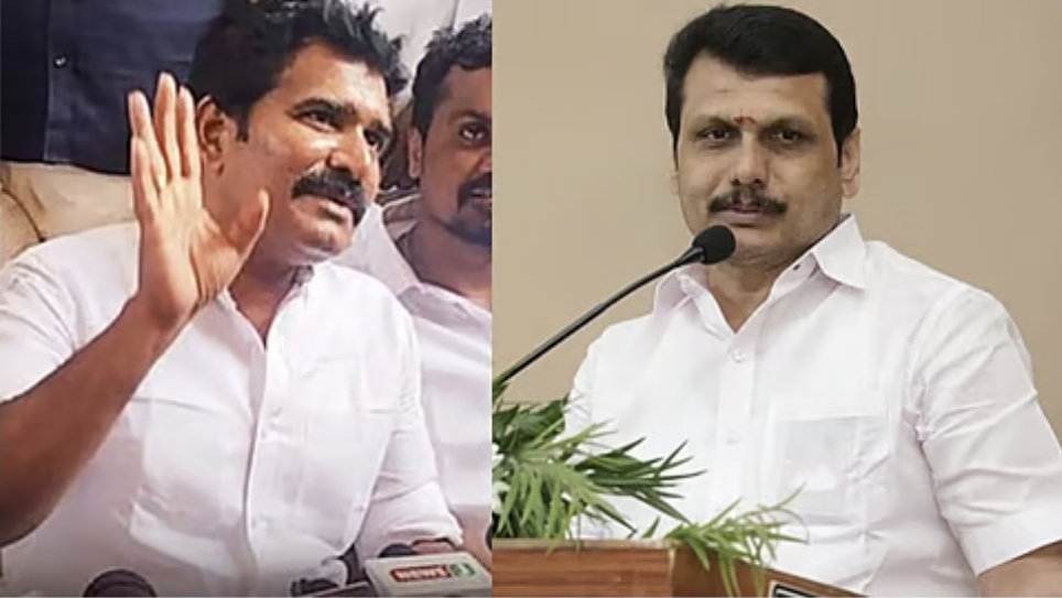 ​”5 வருஷத்துல 4 அமைச்சர்களா” மின்சாரத் துறையை விமர்சித்த நிர்மல் குமார்…. செந்தில் பாலாஜி அதிரடி பதிலடி….!!