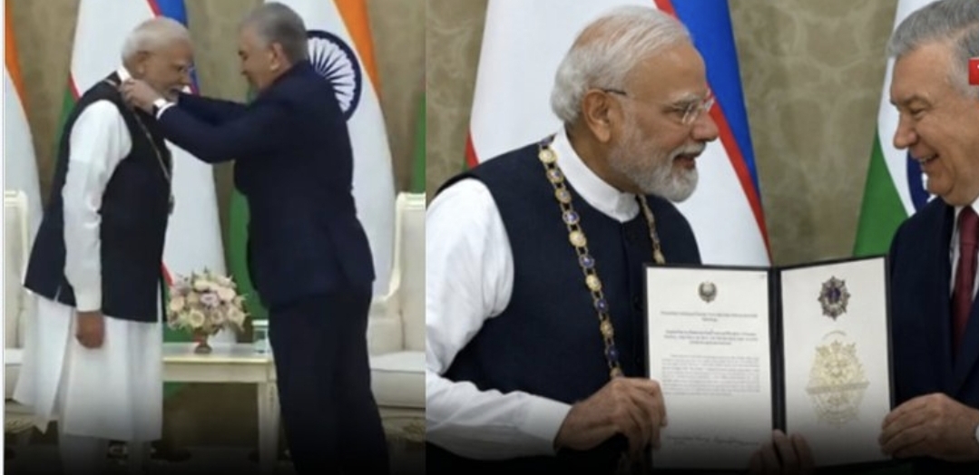 ​”மோடிக்கு கிடைத்த பிரம்மாண்ட கௌரவம்” உஸ்பெகிஸ்தானின் ‘Order of Supreme Friendship’ விருது…. நெகிழ்ந்துபோன இந்தியர்கள்….!!