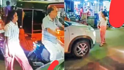 “மீண்டும் போதையில் அட்டகாசம்….!” சிக்கன் ரைஸ் காரம் இல்லையா….? கடைகாரரிடம் தகராறு…. காதலன் எஸ்கேப்…. வாகனங்களை மிதித்து ஆபாசமாகப் பேசிய இளம்பெண்….!!!