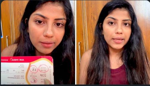 நடு வானில் குலுங்கிய விமானம்..! டெல்லிக்கு வரதுக்குள்ள ரொம்ப பயந்துட்டோம்… எங்க கிட்ட வெளியே சொல்ல கூடாதுன்னு சொன்னாங்க… பெண் பயணி வெளியிட்ட பரபரப்பு வீடியோ..!