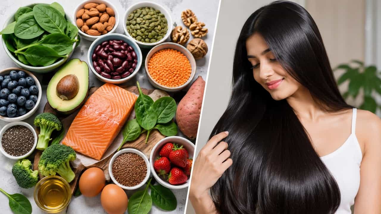முடி கொட்டுவது நின்று அடர்த்தியாக வளரணுமா…? தினமும் இந்த உணவுகளை சாப்பிட்டாலே போதும்…!