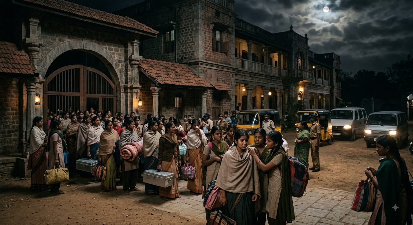 நள்ளிரவு நேரத்தில் கொலுசு சத்தம் கேட்குது…! திடீரென்று சிரிக்கிறாங்க திடீரென அழுறாங்க… மாணவிகளின் வினோத நடத்தையால் ஹாஸ்டலை காலி செய்த 300 பேர்… பள்ளியில் பேய் இருப்பதாக பரபரப்பு பேச்சு..!