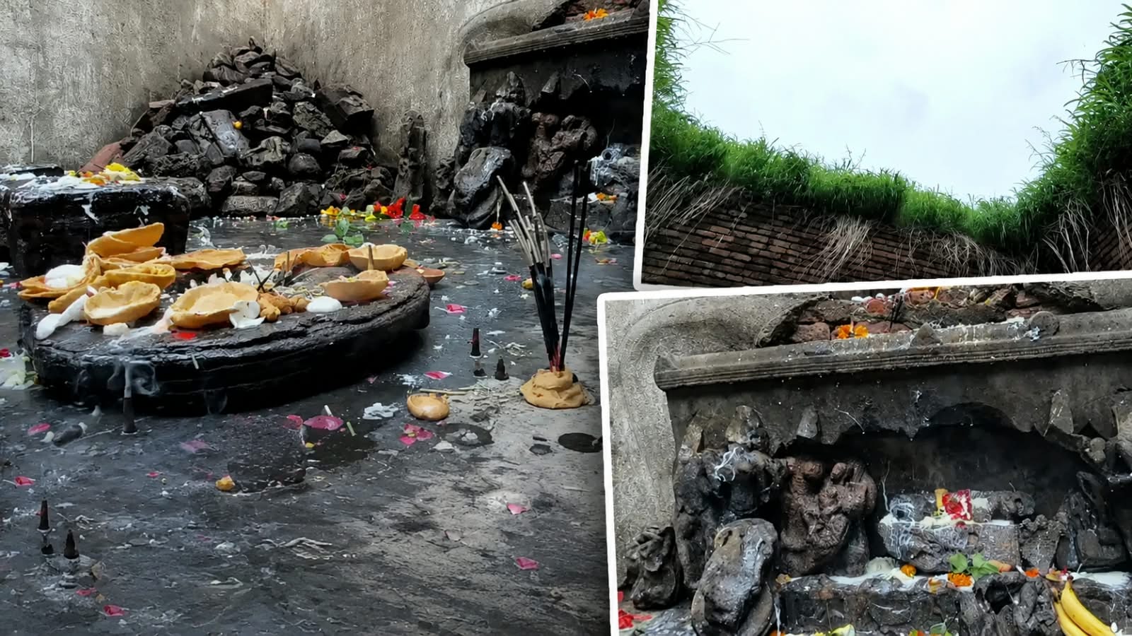 கூரையே இல்லாத கோவில்… உடைந்த சிலைகள்….! ஆண்டுக்கு ஒரு நாள் மட்டுமே நாக பஞ்சமி அன்று நடைபெறும் பூஜை…!