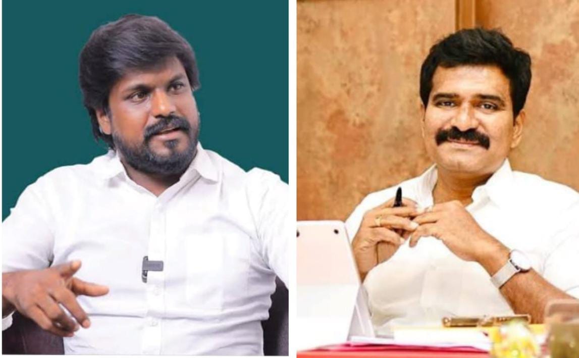 உதயநிதி பாத்ரூமில் இருந்தாரா..? “அப்போ கரூர் சம்பவத்தின் போது நீங்களும், புஸ்ஸி ஆனந்தும் எங்கே இருந்தீங்க”… அமைச்சர் நிர்மல் குமாரை சாடிய இடும்பாவனம் கார்த்திக்…!