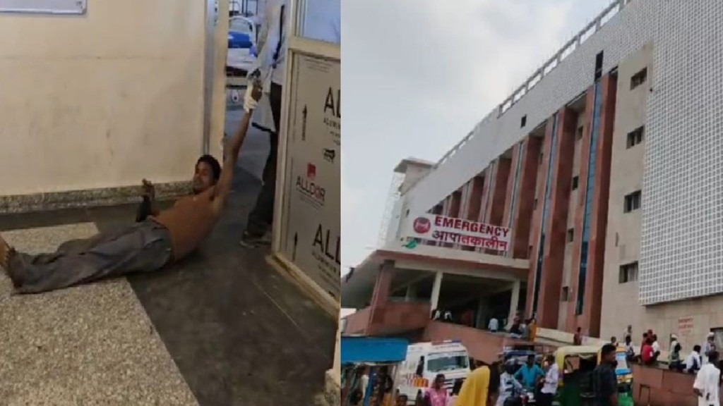 வெட்கக்கேடு.! “உங்க அப்பாவா இருந்தா இப்படி பண்ணுவியா”..? ஸ்ட்ரெச்சற்கு பதில் வெறும் தரையில் முதியவரை தரதரவென இழுத்துட்டு போன ஊழியர்… அரசு மருத்துவமனையில் உச்சகட்ட கொடூரம்…. பகீர் வீடியோ.!