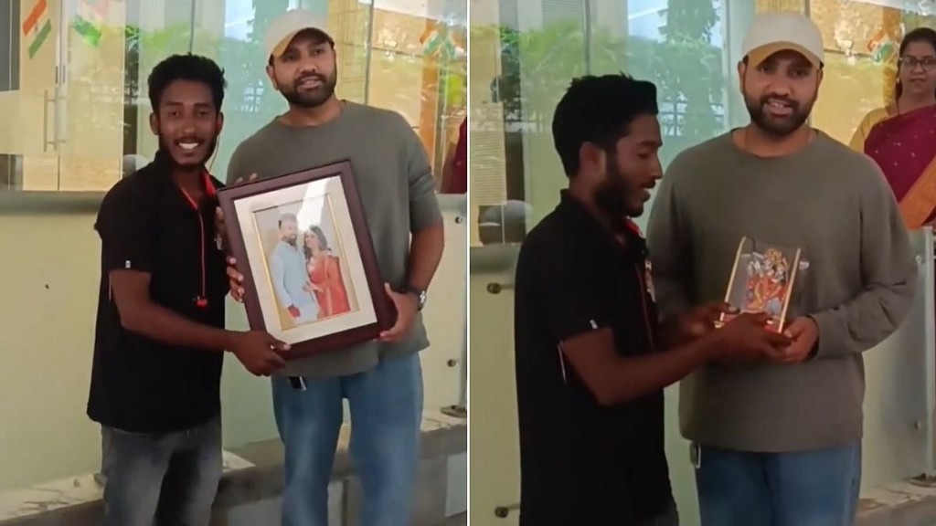 24 நாட்கள்…! ஒடிசா டூ மும்பை…  ஹிட்மேன் மீது அம்புட்டு பாசம்… ரோகித் சர்மாவை பார்க்க சைக்கிளிலேயே வந்த தீவிர ரசிகர்… வைரலாகும் நெகிழ்ச்சி வீடியோ….!!!