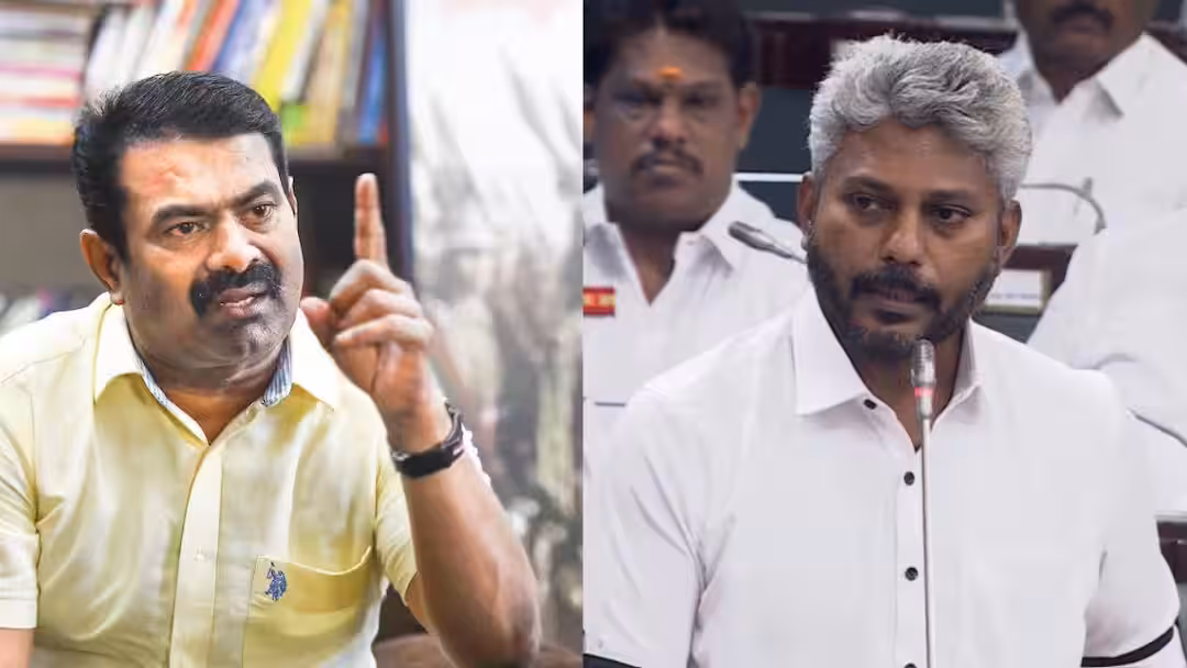 “அன்னைத் தமிழை அவமதிப்பதா….? மன்னிப்பு கேள்” – சட்டப்பேரவையில் வெடித்த மொழிச் சர்ச்சை…. கொதித்தெழுந்த சீமான்….!!