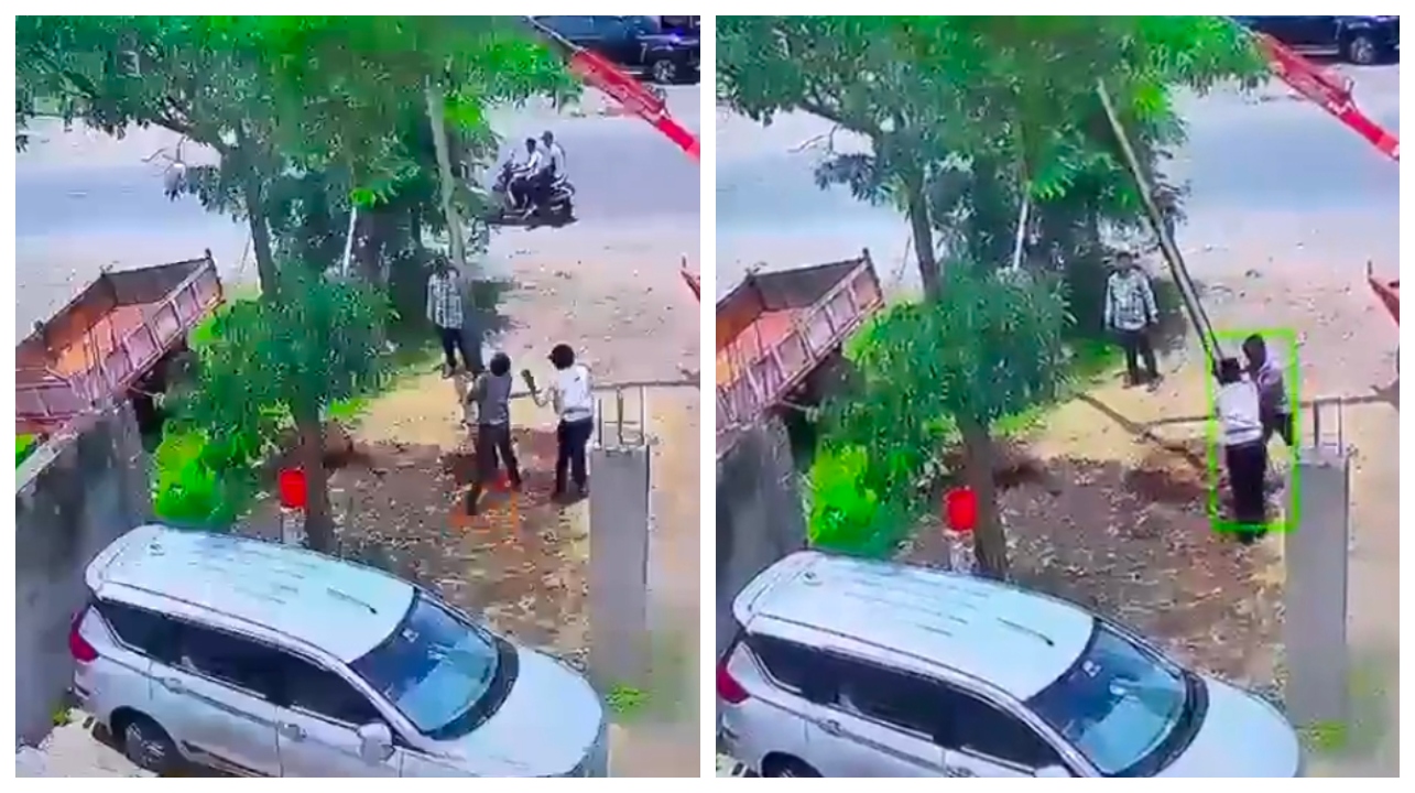 “ஐயோ பாவமே யாராவது காப்பாத்துங்களே….!” திடீரென பாய்ந்த மின்சாரத்தால்…. நொடியில் நடந்த பயங்கரம்…. நெஞ்சை பதற வைக்கும் சிசிடிவி காட்சி….!”