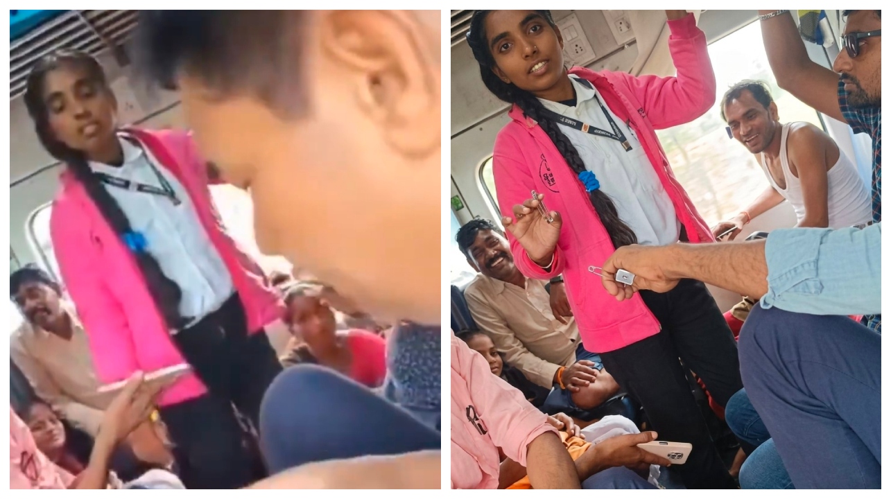 “என்னம்மா இப்படி பண்றீங்களே! லேடி டிடிஇ-யின் அதிரடி வசூல்….!” கேமராவை ஆன் செய்து உண்மையை உடைத்த பயணி…. ரயில்வேயில் நடந்த பகீர் சம்பவம்…. அதிர்ச்சி வீடியோ….!!!