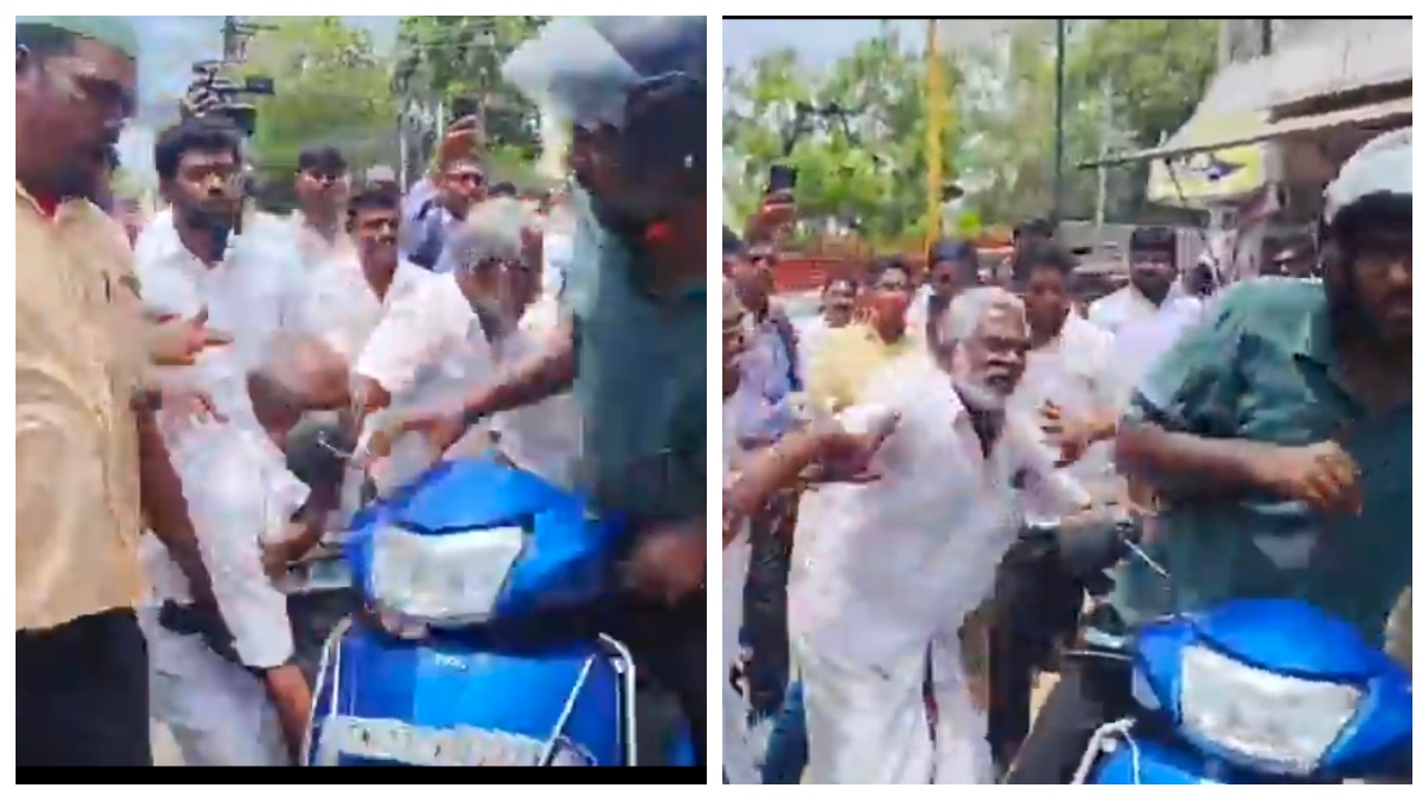 “எங்களை மீறி எப்படி போகலாம்?” பைக் ஓட்டியை சூழ்ந்து கொண்டு தாக்குதல்…. உதயநிதி கைதை எதிர்த்து…. நடுரோட்டில் நடந்த பகீர் சம்பவம்…. வைரலாகும் வீடியோ….!!