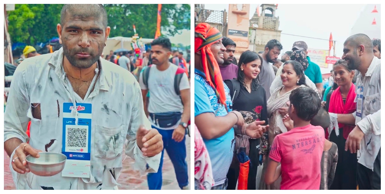 “ஆத்தாடி! “8 மணி நேரத்துல இத்தனை ஆயிரமா….?” கழுத்தில் யுபிஐ ஸ்கேனர்…. நண்பனை பிச்சைக்காரனாக்கி யூடியூபர் பார்த்த வேலை…. அதிர்ச்சியில் நெட்டிசன்கள்….!!