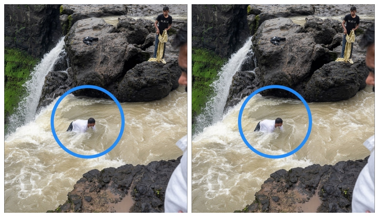 “ஒரு செல்ஃபி… கோட்டின் எல்லை வரை சென்ற உயிர்! அருவியில் தவறி விழுந்த இளைஞருக்கு நடந்த மிராக்கிள் மீட்புப் பணி.. ஷாக்கிங் வீடியோ..!!”
