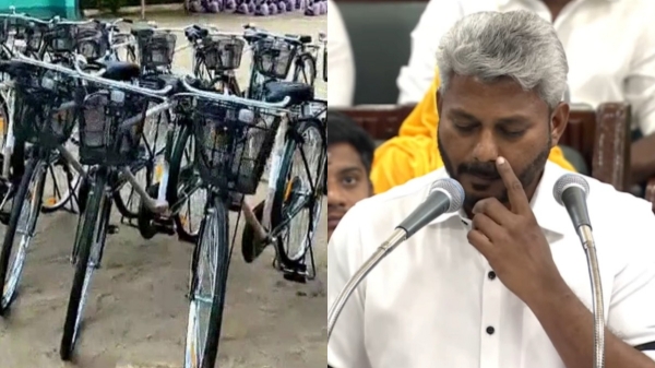 “சைக்கிள் கூடவே ஹெல்மெட், வாட்டர் பாட்டில்!” – மாணவர்களின் பாதுகாப்பை உறுதி செய்யும் தவெக அரசின் அதிரடித் திட்டம்… குஷியில் மாணவர்கள்..!!”