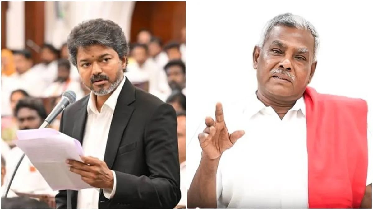 நாங்க என்ன தடை செய்யப்பட்ட அமைப்பா…? “அரசு கட்டுப்பாட்டில் அதிகாரிகளா அதிகாரிகள் கட்டுப்பாட்டில் அரசா”..? கம்யூனிஸ்ட் தயவில் தான் தவெக ஆட்சியே நடக்குது… சி.எம் விஜய் பதில் சொல்லியே ஆகணும்… கொந்தளித்த பெ. சண்முகம்…!