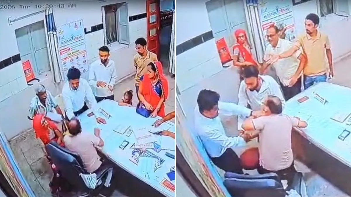 டாக்டர்களுக்கே பாதுகாப்பு இல்லை..! “முதல்ல சும்மா பேசிட்டு தான் இருந்தாரு”… திடீரென ஆவேசமாகி மருத்துவருக்கு பளார் விட்ட வாலிபர்… பெயர் பலகையை எடுத்து தலையில் ஒரே போடு… பெரும் அதிர்ச்சி..!