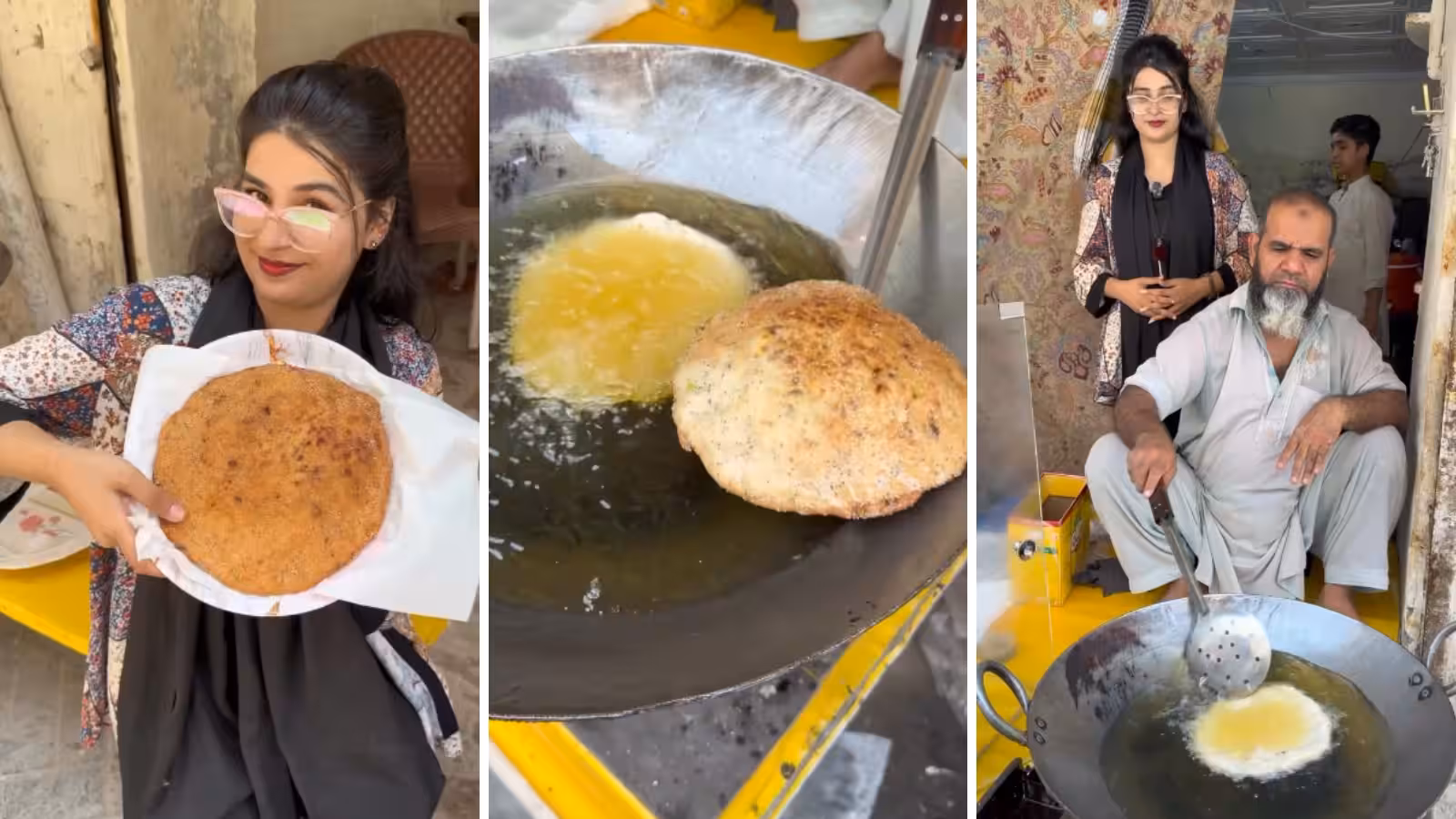 100 வருஷம் ஆகிட்டு…! ஆனாலும் இன்னும் டேஸ்ட் மாறல… திருமண ஊர்வலத்தின் போது பல்லக்கில் வைக்கப்படும் ரொட்டி.. பாகிஸ்தானின் கல்ச்சர் ஆ..? வீடியோ வெளியிட்ட பெண்..!