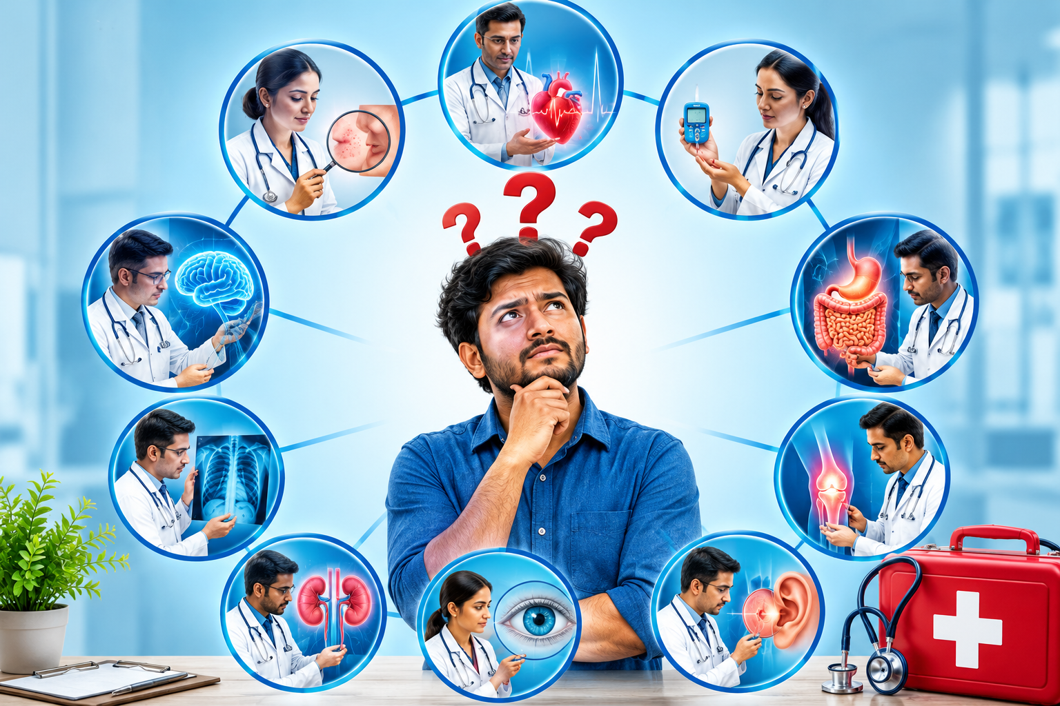 எந்த வியாதிக்கு என்ன டாக்டரை பார்க்கணும்…? சாதாரண பிரச்சனைன்னு அசால்டா இருக்கக் கூடாது… கண்டிப்பா இத பாருங்க யூஸ்ஃபுல்லா இருக்கும்..!