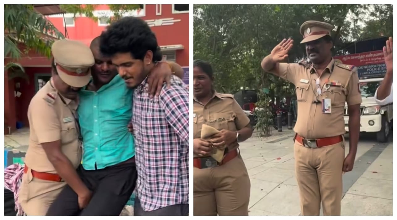 ஸ்டேஷன் பக்கத்துல கை கால்களை இழந்த ஒரு அண்ணன் இருக்காரு..! ரூ.1 லட்சம் வருது.. கேபிஒய் பாலாவை தேடி சென்று உதவி கேட்ட போலீஸ் அதிகாரி… அடுத்த நொடியே வந்த சர்ப்ரைஸ்… கண் கலங்கி சல்யூட்… நெகிழ்ச்சி வீடியோ..!