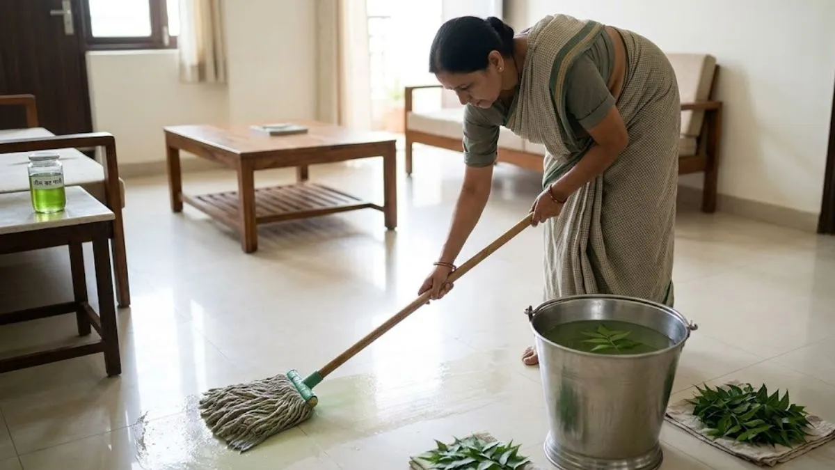 தரையை பளபளன்னு மின்ன வைக்கணுமா…? சமையலறையில் இருக்கும் இந்த பொருட்களே போதும்…. வீட்டிலேயே தரை சுத்தம் செய்யும் திரவம் தயாரிக்கலாம்…!