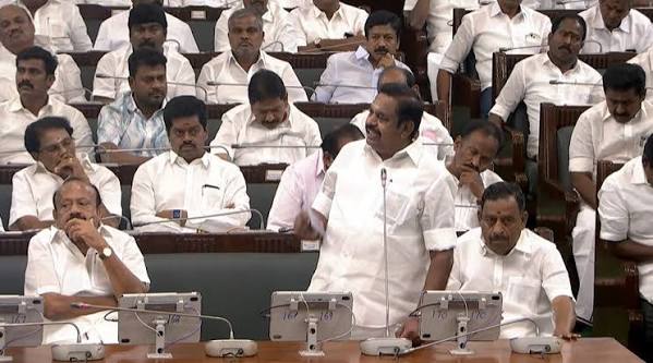 “பயிர் கடனை முழுசா தள்ளுபடி பண்ணுங்க” அதிமுக ஆட்சியில் 100% பண்ணினோம்…. பேரவையில் ஈபிஎஸ் ஆவேச உரை….!!